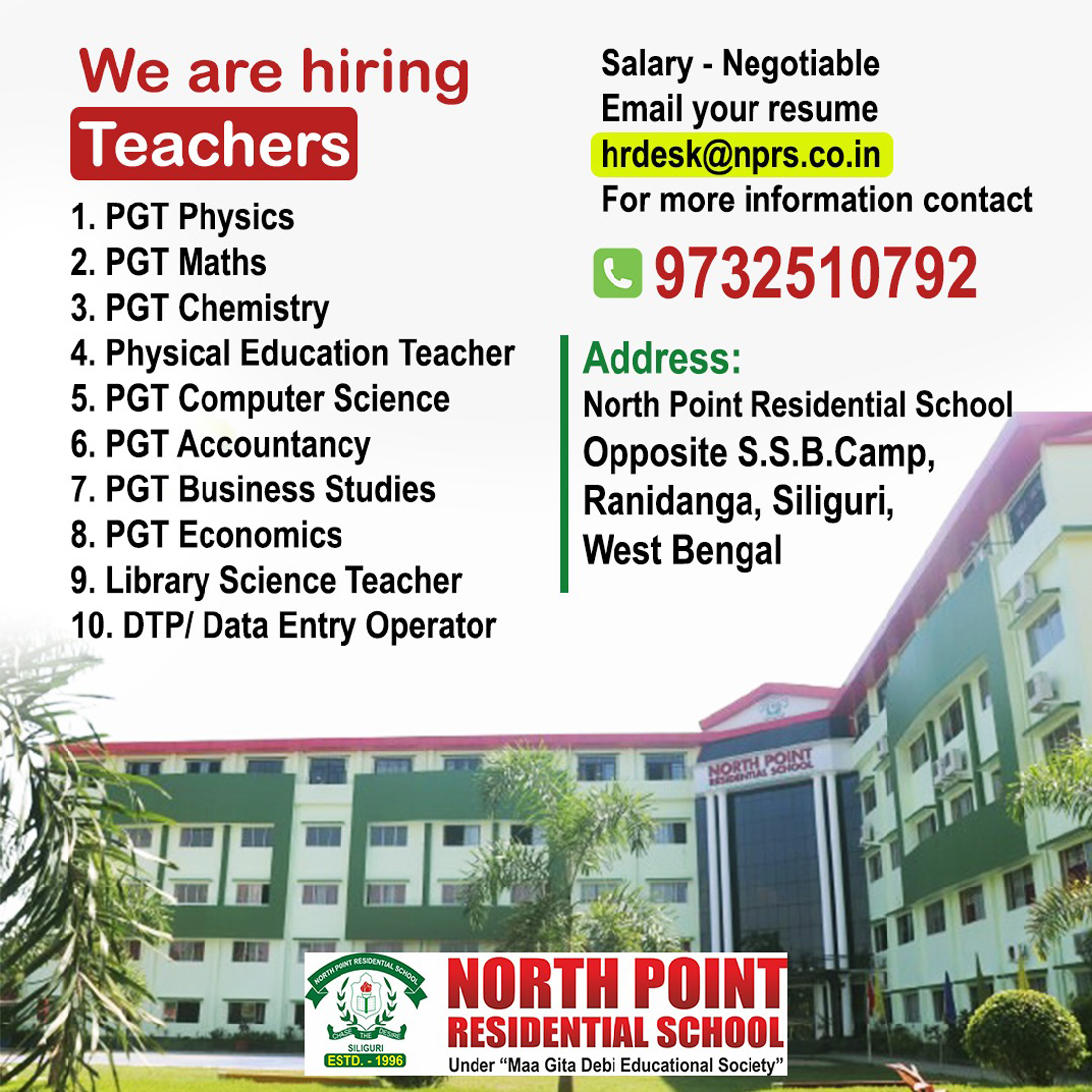 North Point Residential School Career